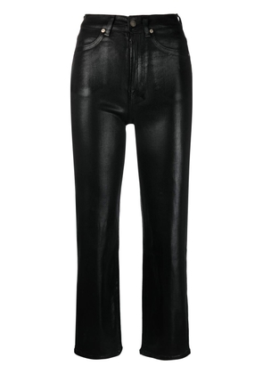 7 For All Mankind Logan Stovepipe cropped trousers - Black