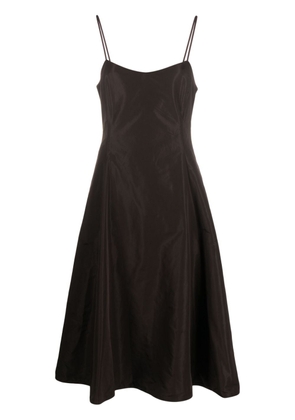 Polo Ralph Lauren sleeveless silk-blend midi dress - Brown