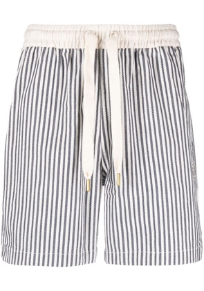 PUMA stripe-print cotton shorts - Blue