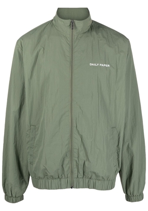 Daily Paper chest logo-print detail bomber jacket - Green