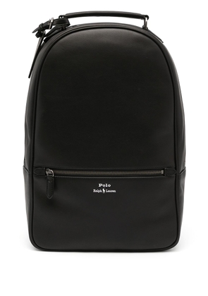 Polo Ralph Lauren smooth leather backpack - Black