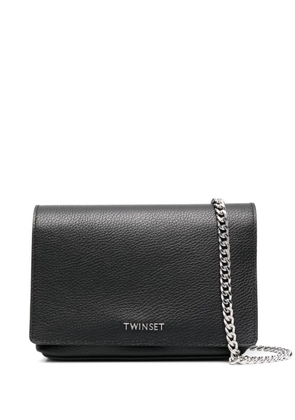TWINSET logo-lettering crossbody bag - Black