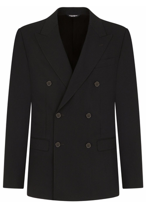 Dolce & Gabbana double-breasted virgin wool jacket - Black