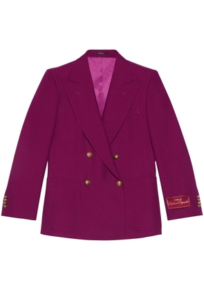 Gucci double-breasted tailored blazer - Purple