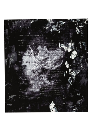 Yohji Yamamoto graphic-print silk scarf - Black