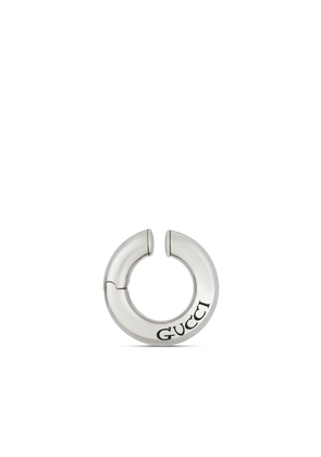 Gucci logo-engraved ear cuff - Silver