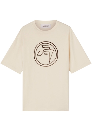 AMBUSH emblem-print organic-cotton T-shirt - Neutrals