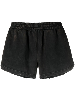 Balenciaga Pre-Owned washed-effect running shorts - Black