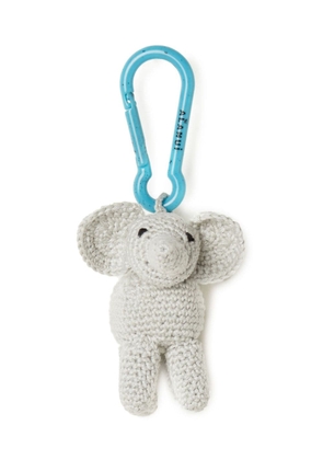Alanui Elephant crochet key holder - Grey