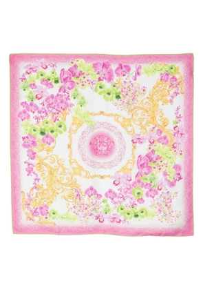Versace Baroque floral-print scarf - Pink