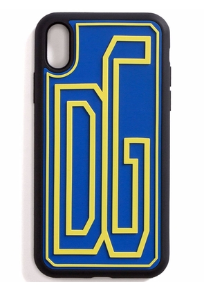 Dolce & Gabbana DG-logo iPhone XR case - Blue