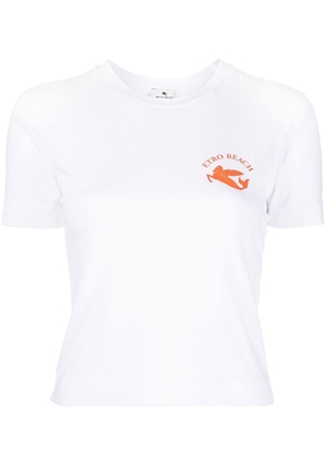 ETRO logo-print short-sleeve T-shirt - White
