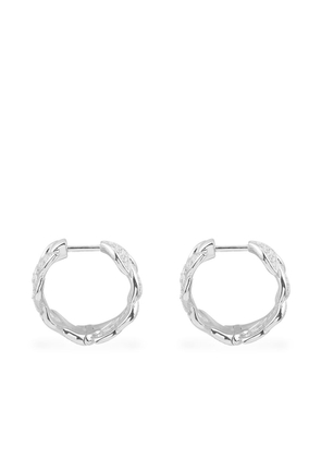 APM Monaco Leaf hoop earrings - Silver