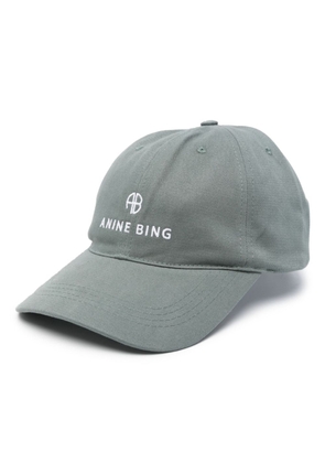 ANINE BING logo-embroidered baseball cap - Green