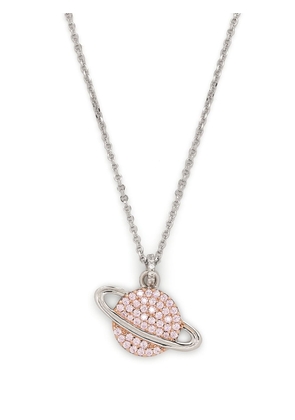 APM Monaco crystal-embellished planet necklace - Silver
