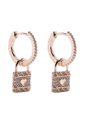 APM Monaco mini lock hoop earrings - Gold