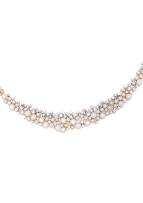 APM Monaco chunky pearl adjustable necklace - Silver