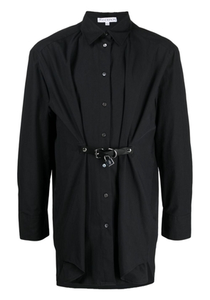 JW Anderson long-ling padlock-fastening shirt - Black