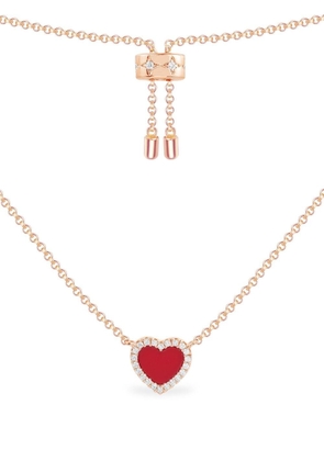 APM Monaco Red Heart adjustable necklace - Pink