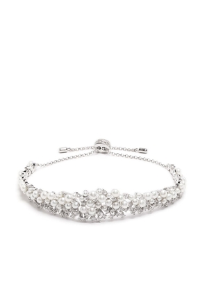 APM Monaco crystal-bead embellished bracelet - Silver