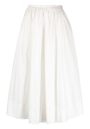 Forte Forte high-waist pleated midi skirt - White