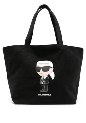 Karl Lagerfeld Ikonik Karl cotton tote bag - Black