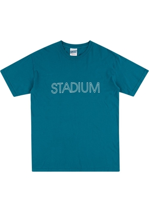 STADIUM GOODS® Outline logo-print 'Teal' T-shirt - Blue