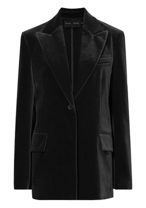 Proenza Schouler peak lapels velvet blazer - Black
