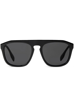 Burberry logo-print square-frame sunglasses - Black