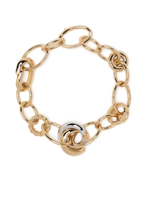 Foundrae 18kt yellow gold Menagerie chain-link bracelet