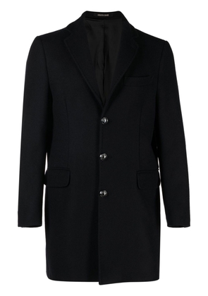 Roberto Cavalli single-breasted wool-cashmere coat - Black