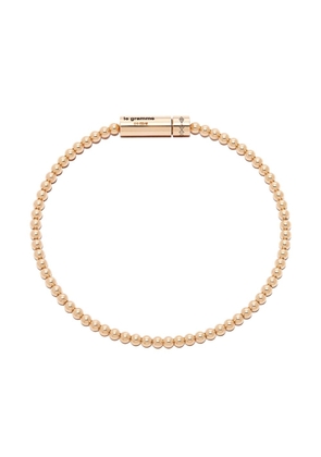 Le Gramme 18kt yellow gold bead-chain bracelet
