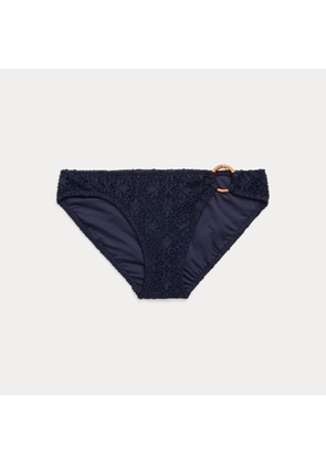 Crocheted Ring-Front Bikini Bottom