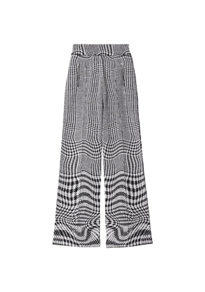 Burberry Warped Houndstooth Print Trousers