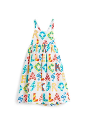 Stella Mccartney Kids Cotton Logo Print Dress (3-14+ Years)