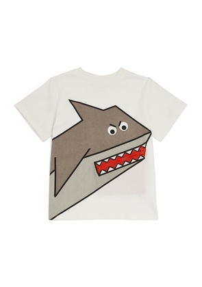 Stella Mccartney Kids Cotton Shark T-Shirt (3-14 Years)