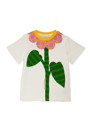 Stella Mccartney Kids Cotton Flower Print T-Shirt (3-14+ Years)