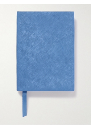 Smythson - Soho Cross-Grain Leather Notebook - Men - Blue