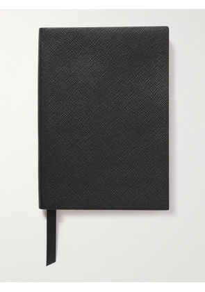 Smythson - Panama Soho Cross-Grain Leather Notebook - Men - Black