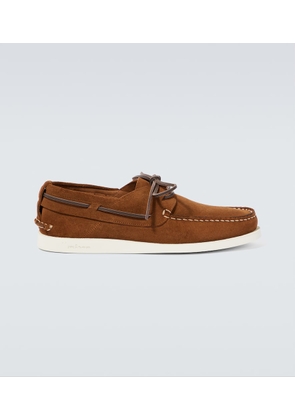 Kiton Suede boat shoes