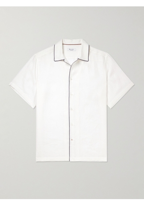 Loro Piana - Contrast-Tipped Linen Shirt - Men - White - S