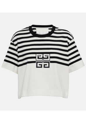 Givenchy 4G cropped cotton jersey T-shirt