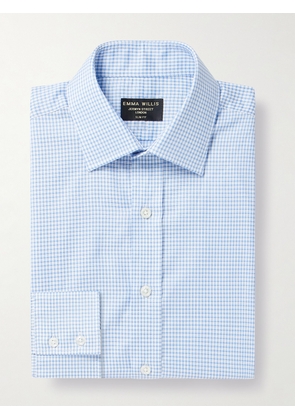 Emma Willis - Slim-Fit Checked Cotton Oxford Shirt - Men - Blue - UK/US 15