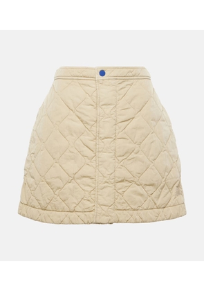 Burberry Quilted high-rise miniskirt