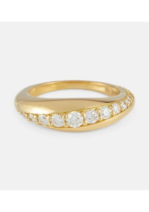 Melissa Kaye Remi Small 18kt gold ring with diamonds