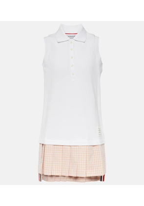Thom Browne Pleated cotton polo dress