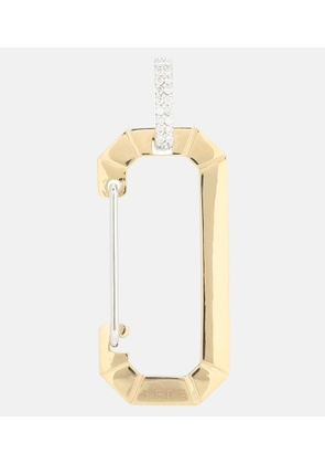 Eéra Chiara Big 18kt gold single earring with diamonds