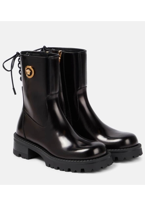 Versace Alia leather ankle boots