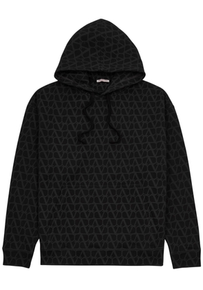 Valentino Toile Iconographe Hooded Cotton Sweatshirt - Black - S