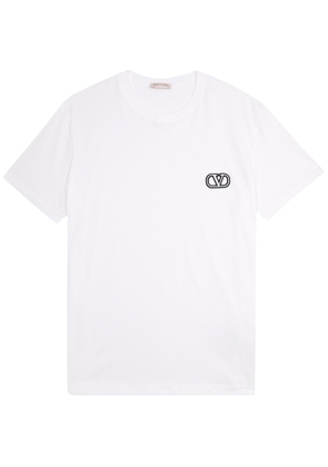 Valentino VLogo Cotton T-shirt - White - M